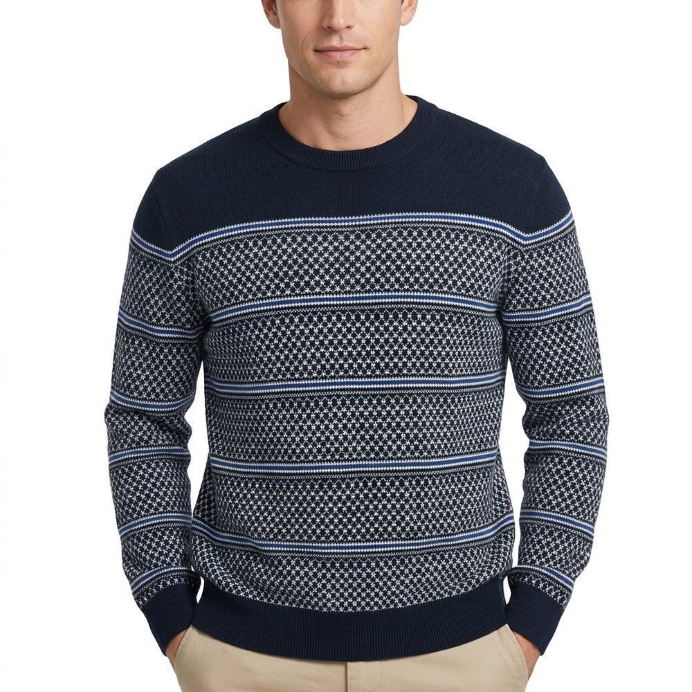 Banana‎ Republic Organic Cotton Striped Men’s Sweater Size L
